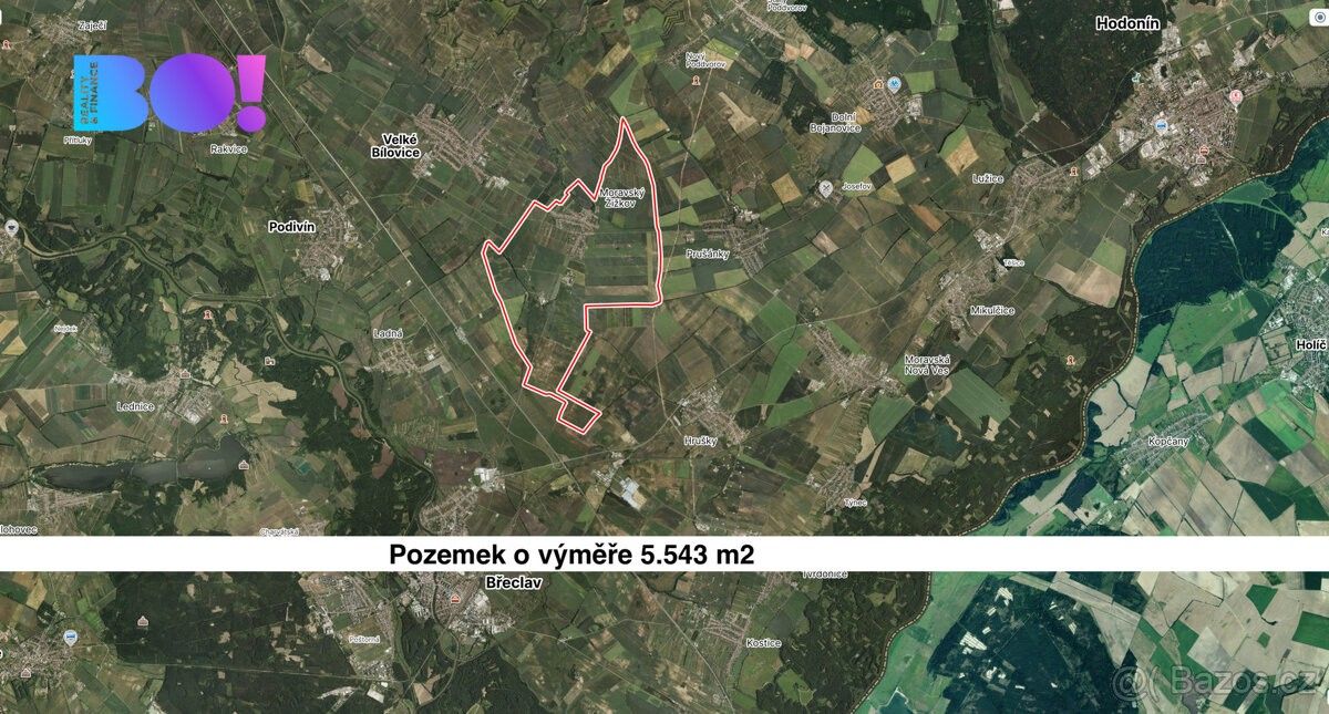 Zemědělské pozemky, Moravský Žižkov, 691 01, 5 543 m²