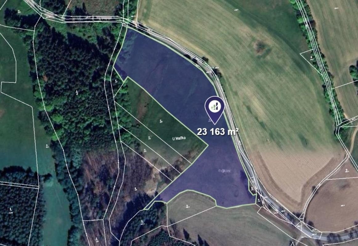 Louky, Dalečín, 12 868 m²