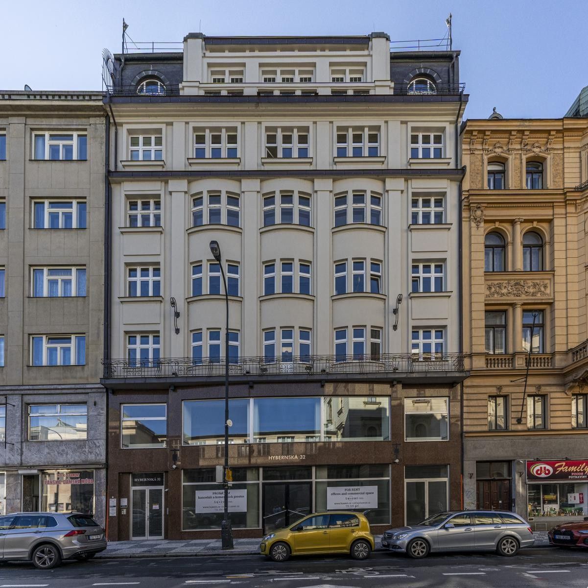 Kanceláře, Hybernská, Praha, 239 m²