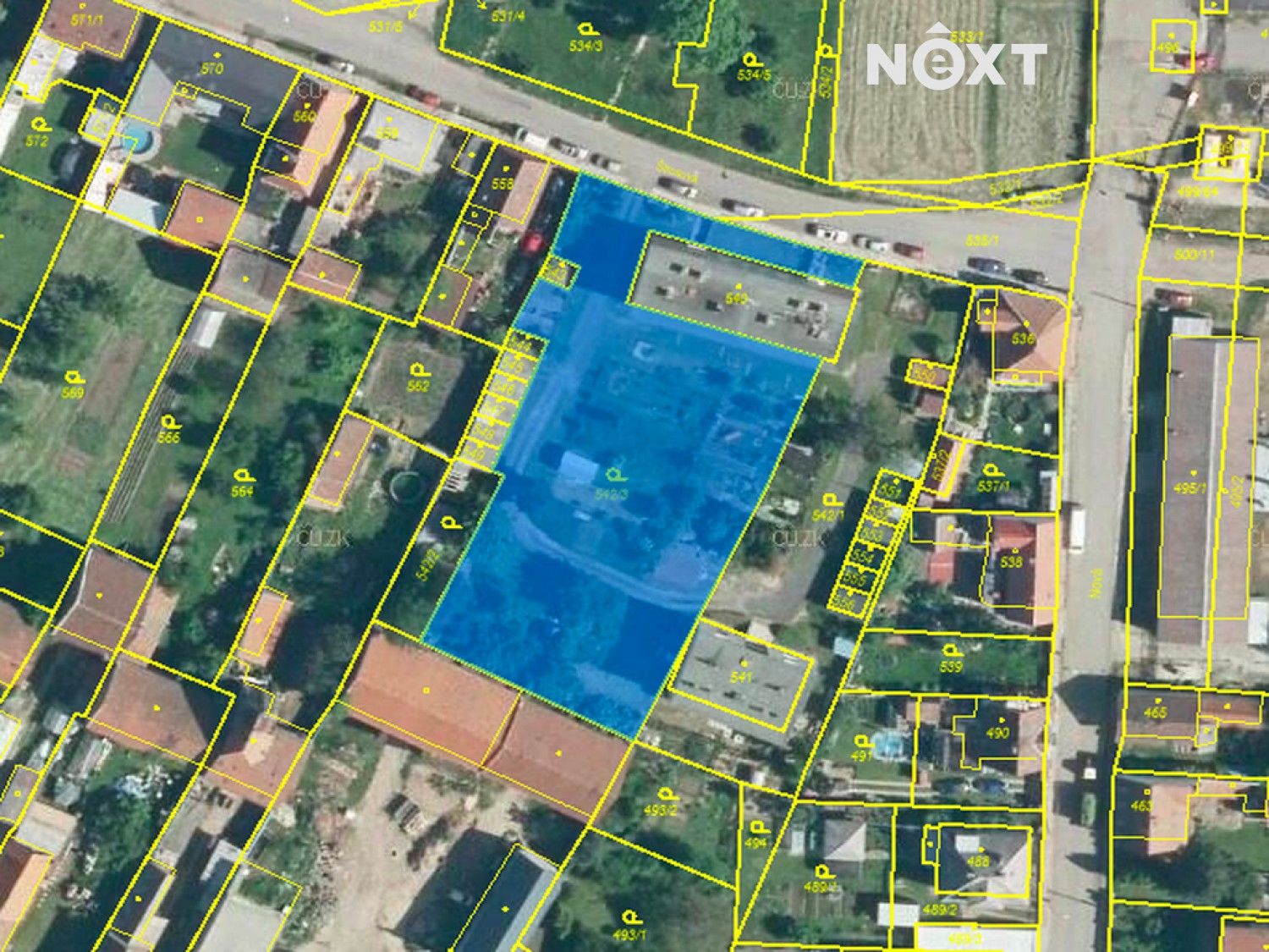 Prodej pozemek pro bydlení - Štrosova, Kněževes, 2 533 m²