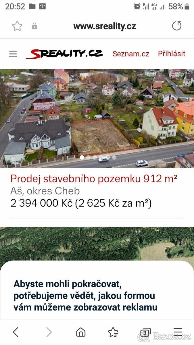 Pozemky pro bydlení, Aš, 352 01