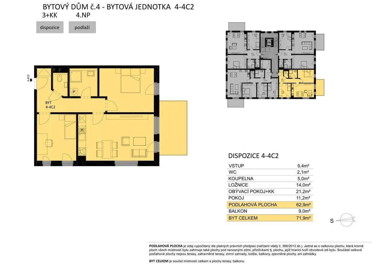 3+kk, Žďár nad Sázavou 8, 63 m²