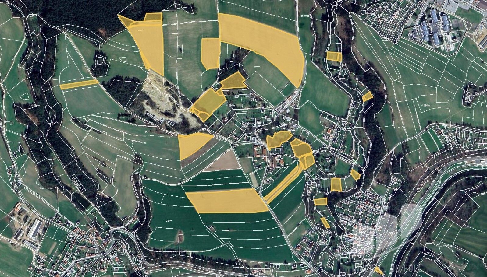 Zemědělské pozemky, Dolní Březinka, Světlá nad Sázavou, 49 612 m²