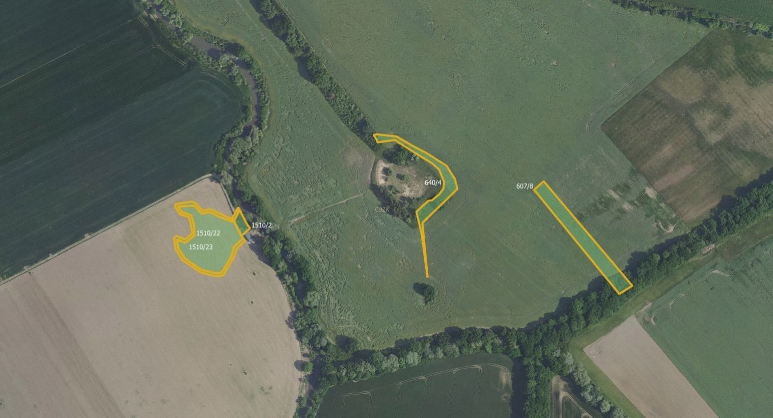 Zemědělské pozemky, Horušice