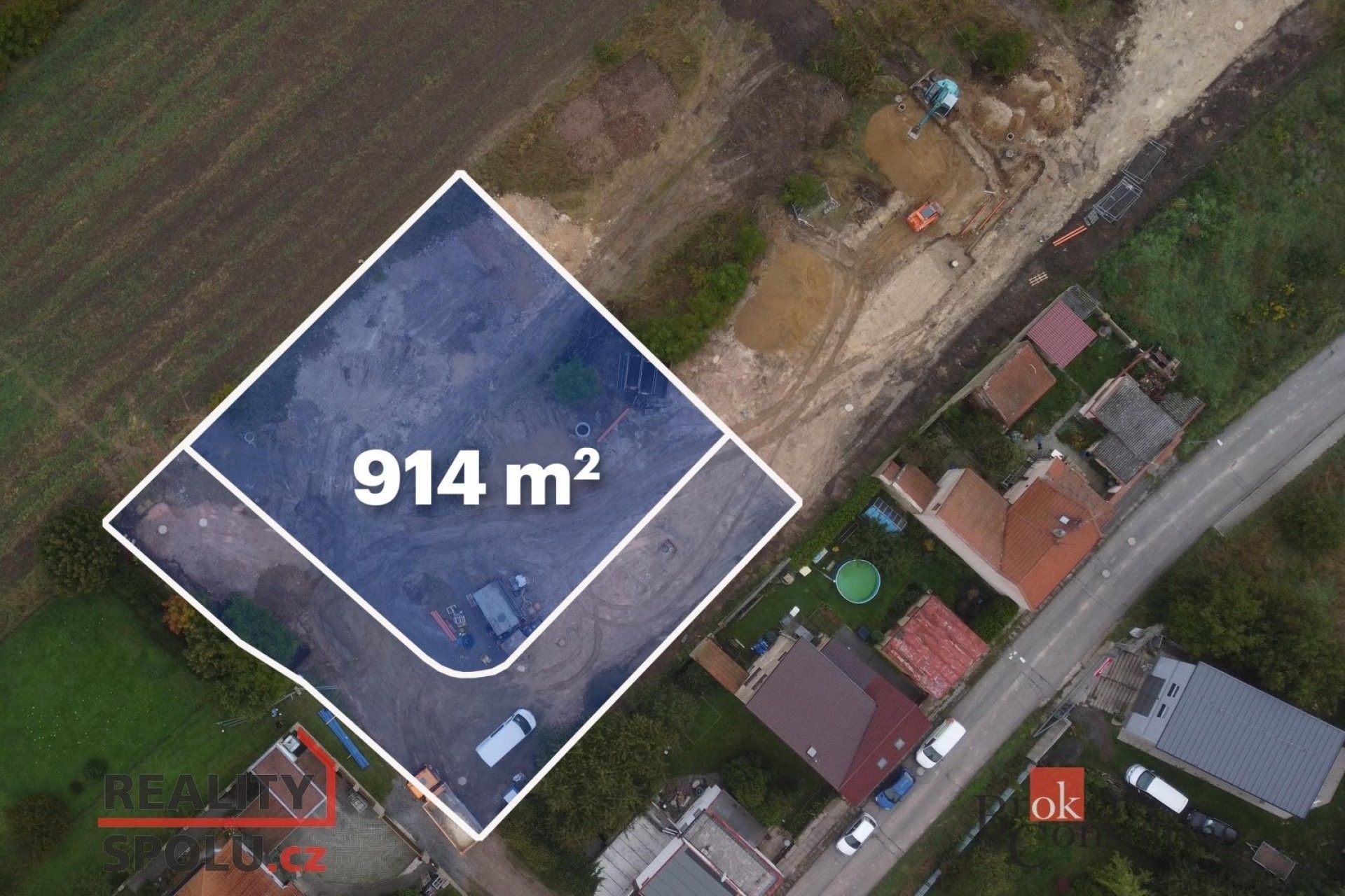 Prodej pozemek pro bydlení - Pod lékárnou, Brandýsek, 914 m²