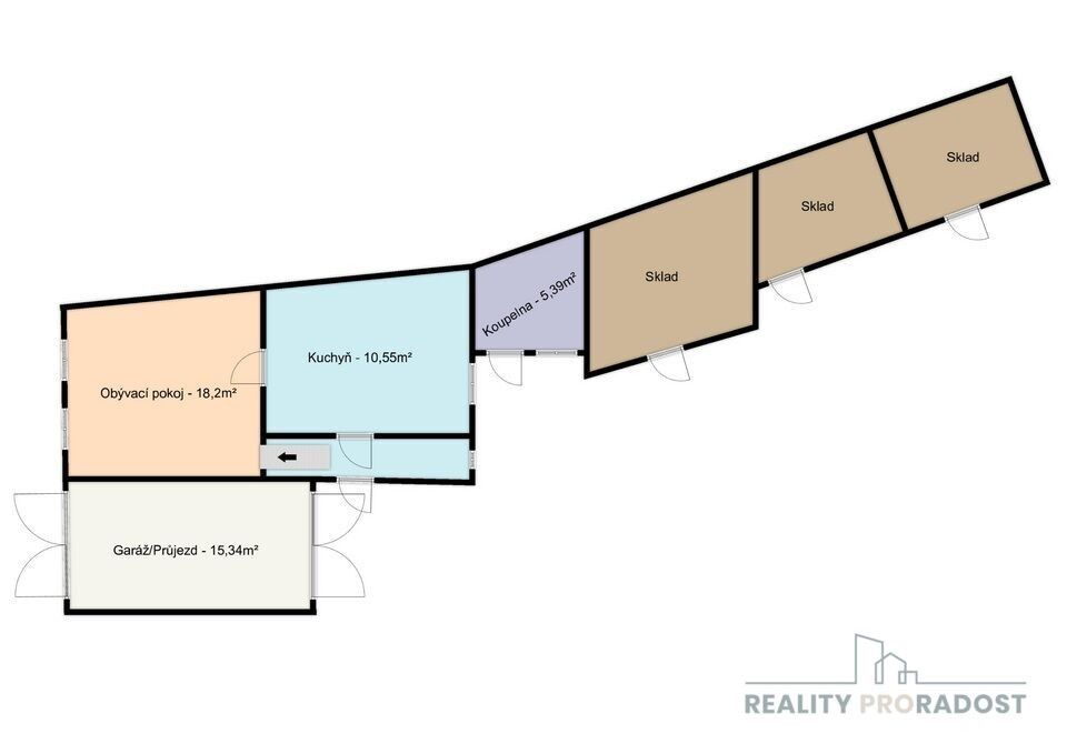 Prodej rodinný dům - Moravské Málkovice, 55 m²