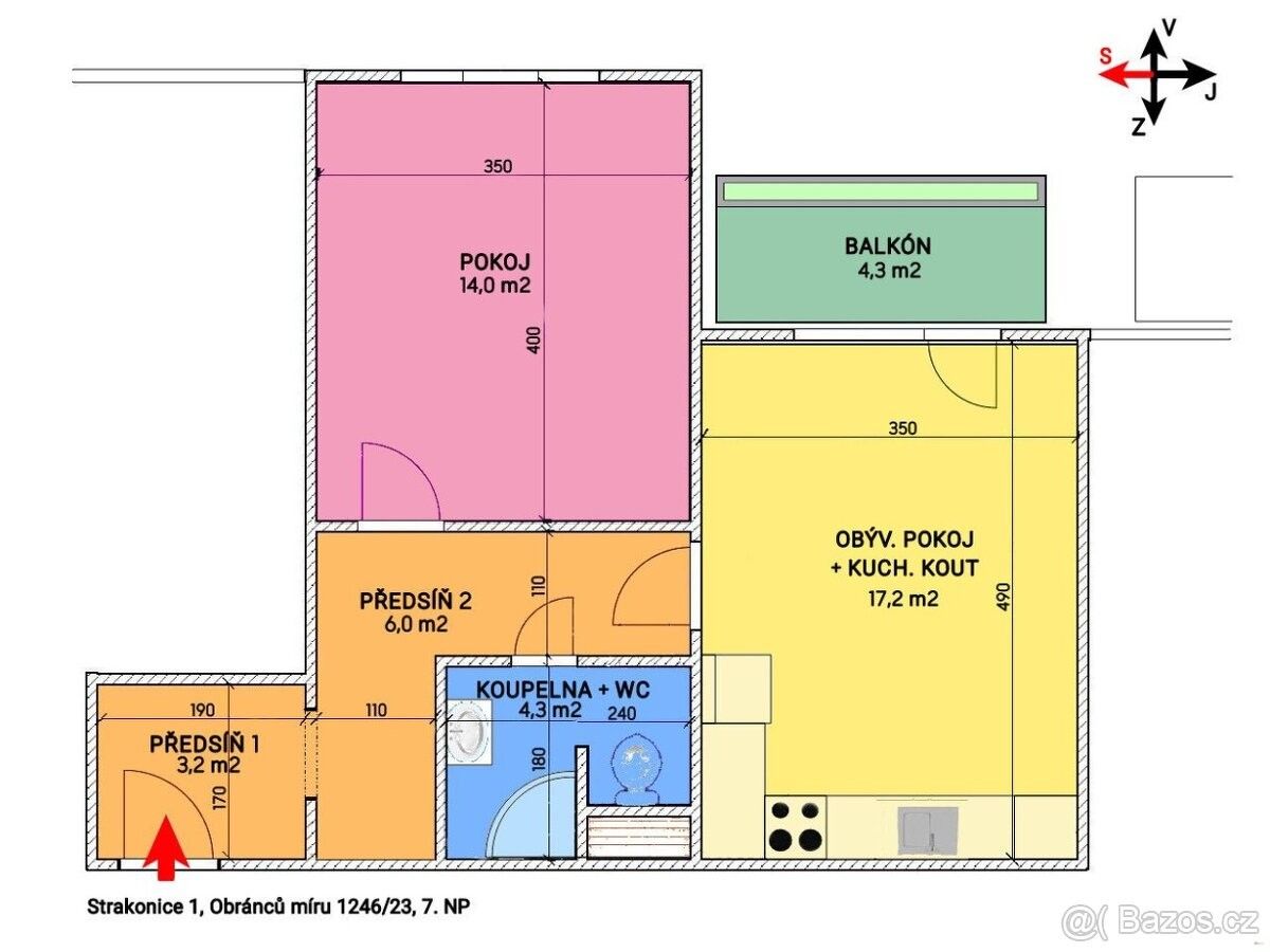 2+kk, Strakonice, 386 01, 49 m²