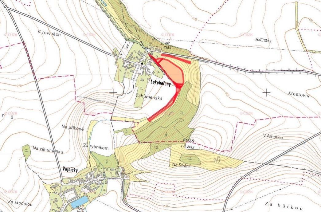 Prodej zemědělský pozemek - Lukohořany, Děčany, 11 388 m²