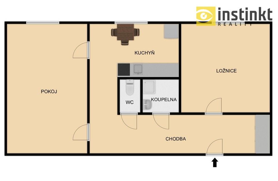 Prodej byt 2+1 - Kolinec, 63 m²