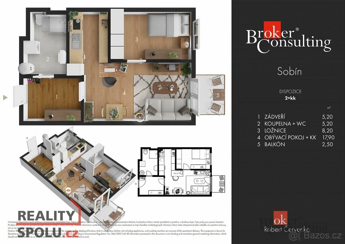 Pronájem byt 2+kk - Praha, 155 21, 36 m²