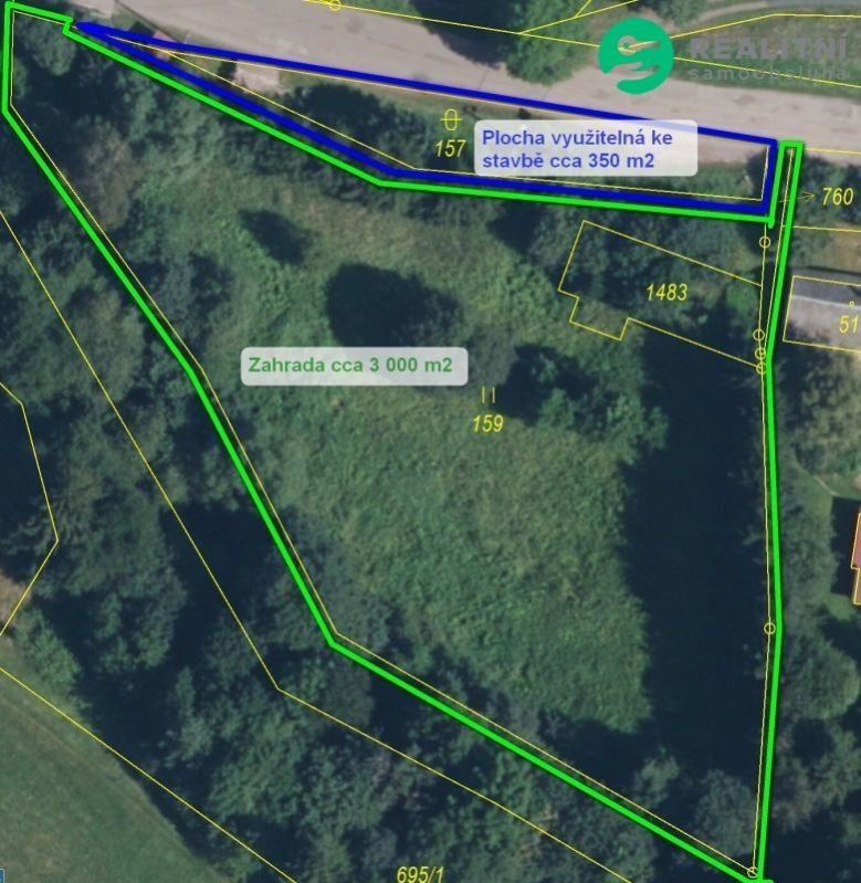 Prodej pozemek pro bydlení - Ústí, Stará Paka, 3 337 m²