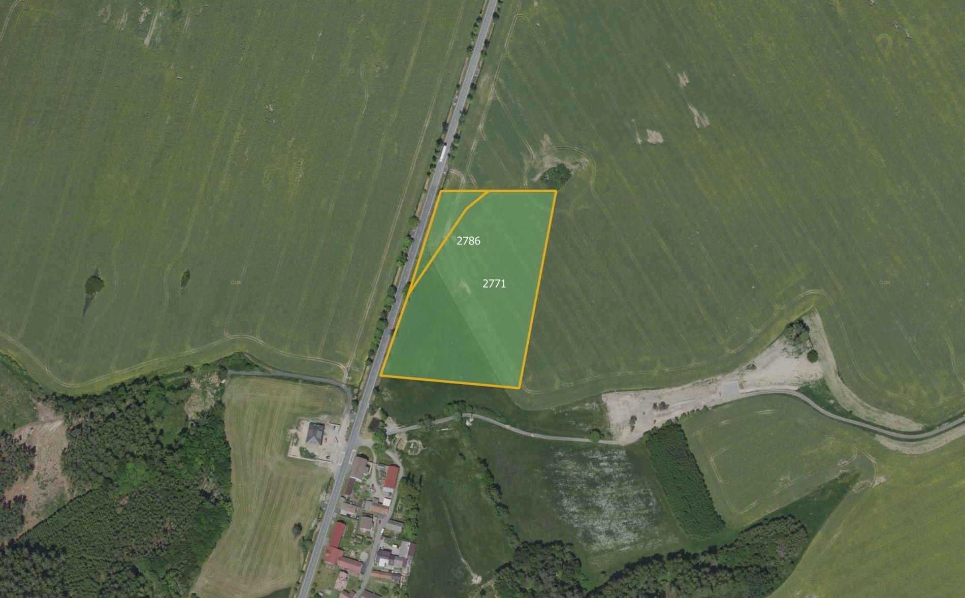 Zemědělské pozemky, Zbraslavice