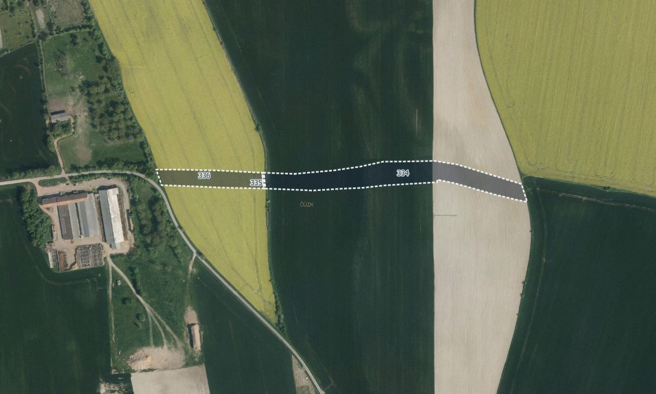 Zemědělské pozemky, Bor u Chroustovic, Rosice