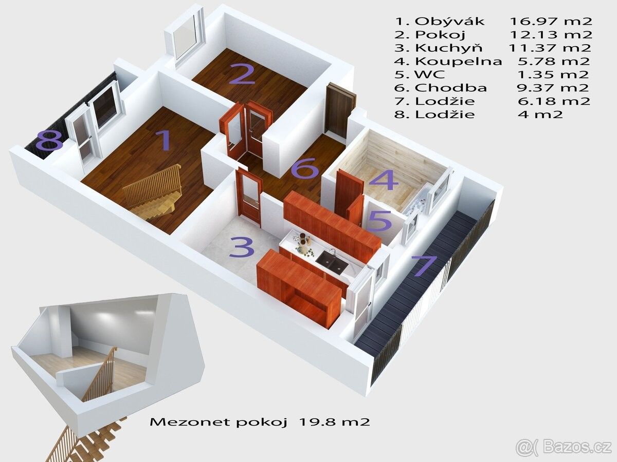 Prodej byt 2+1 - Ivančice, 664 91, 56 m²