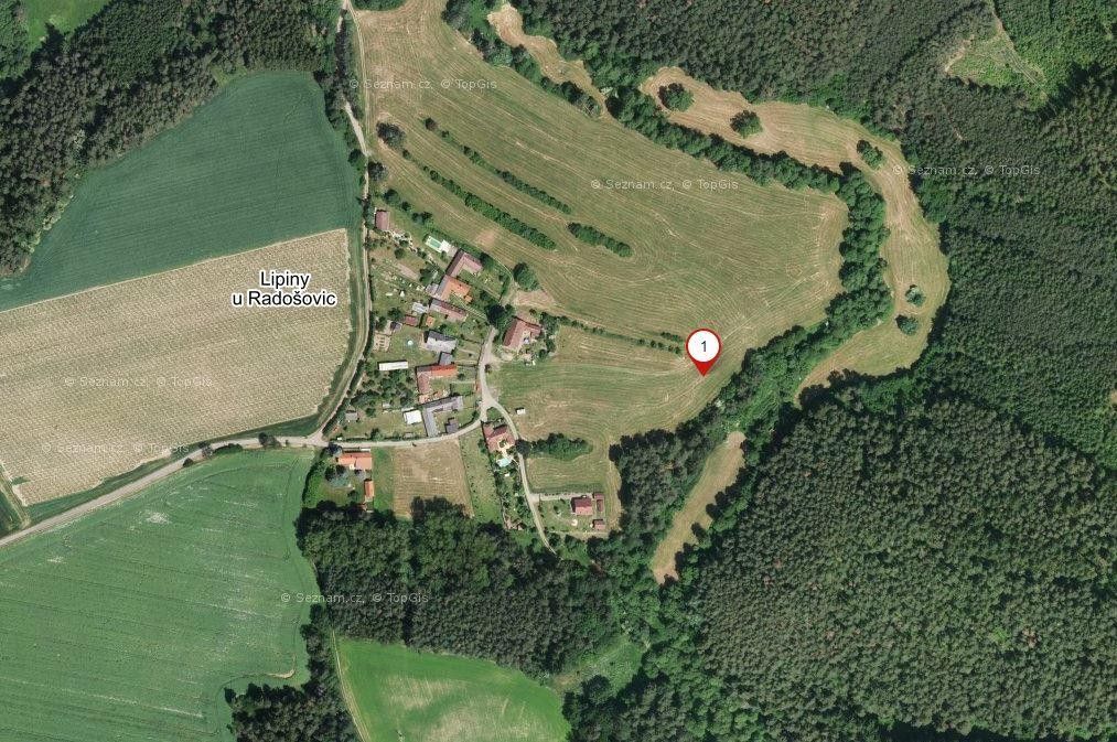 Prodej zahrada - Lipiny u Radošovic, 1 633 m²