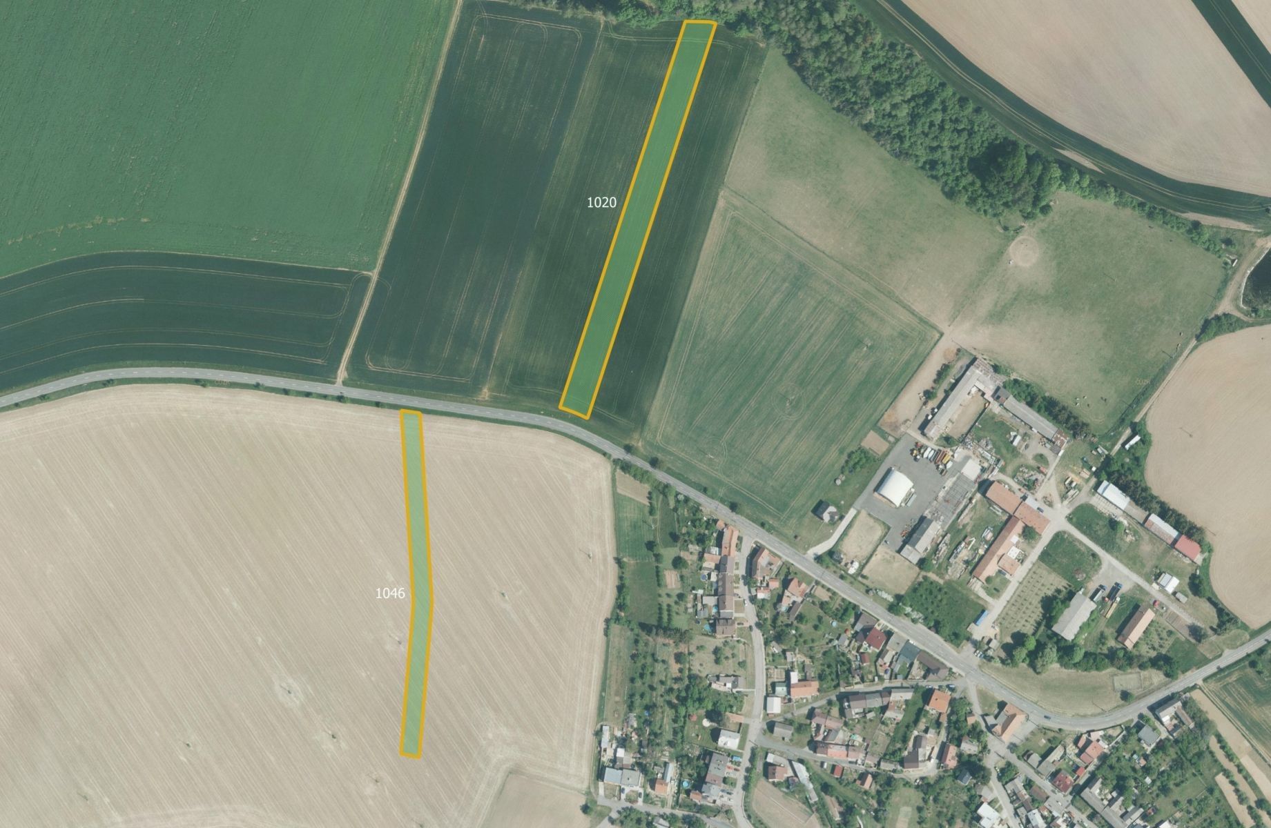 Zemědělské pozemky, Tetětice, Počenice-Tetětice