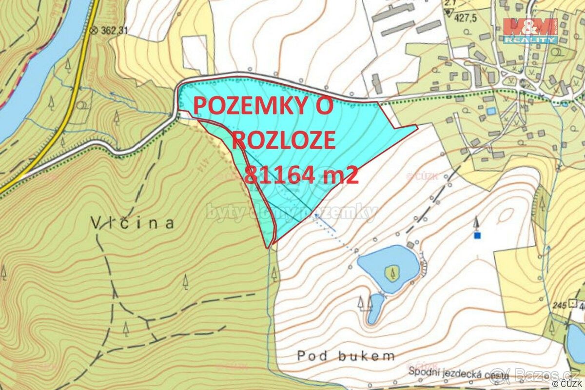 Prodej zemědělský pozemek - Kyselka, 362 72, 81 164 m²