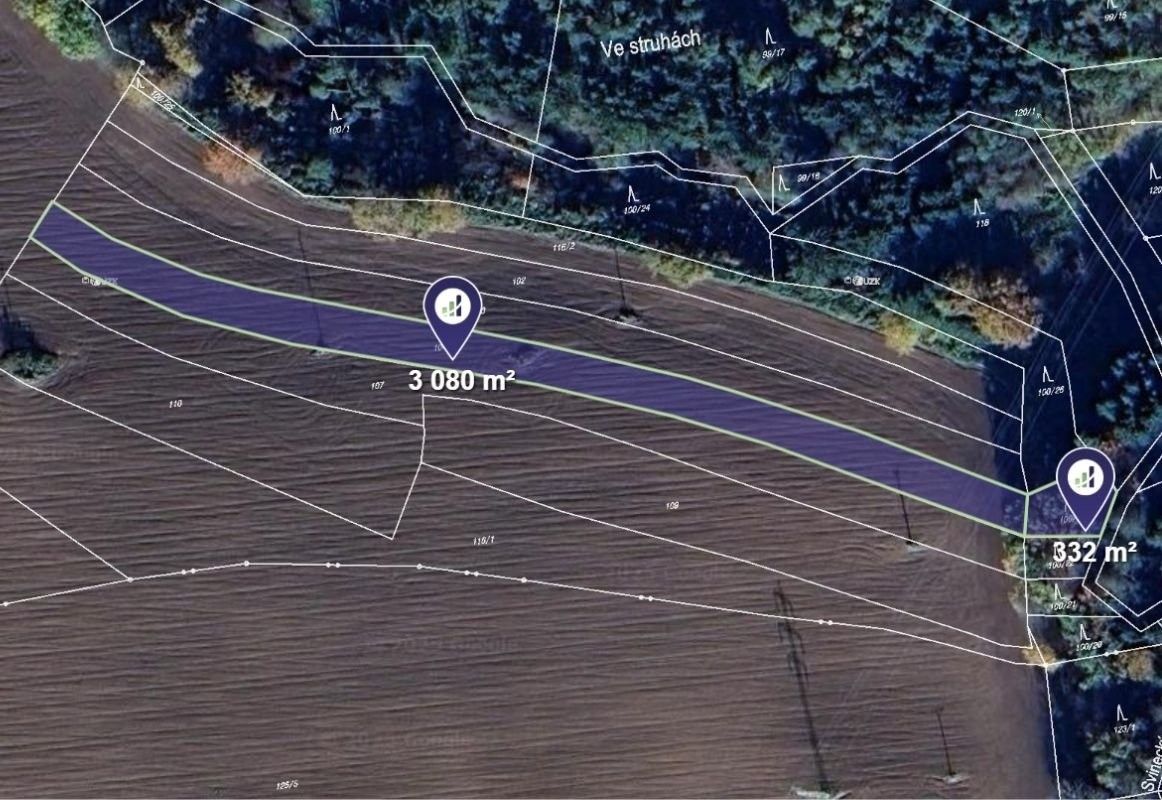 Zemědělské pozemky, Kamenný Újezd, 3 412 m²