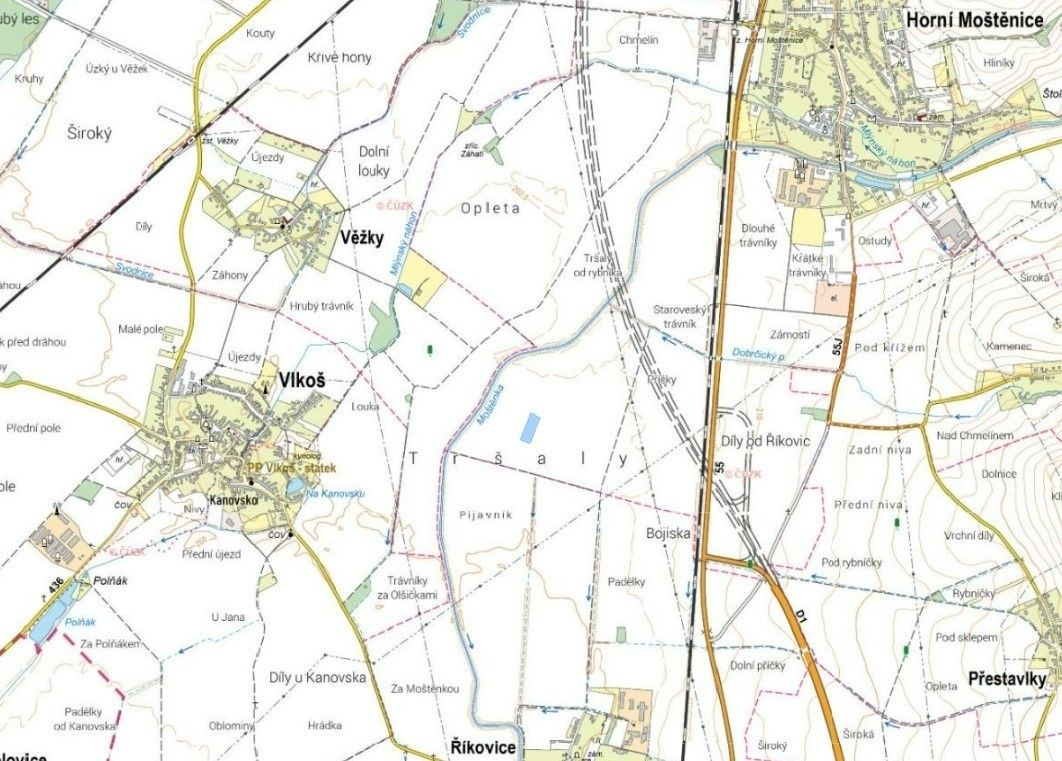 Pozemky pro bydlení, Horní Moštěnice, 751 17