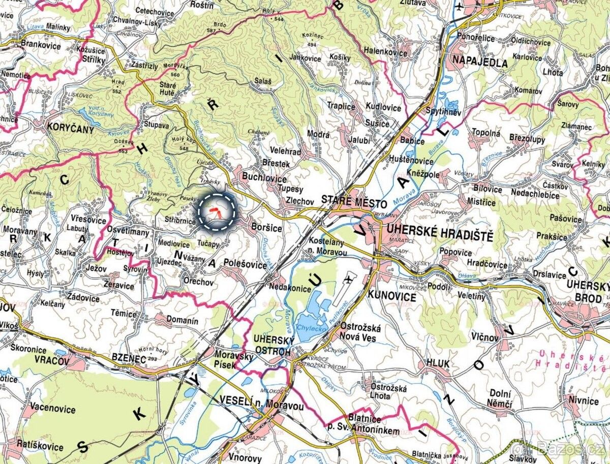 Prodej pozemek pro bydlení - Boršice u Buchlovic, 687 09