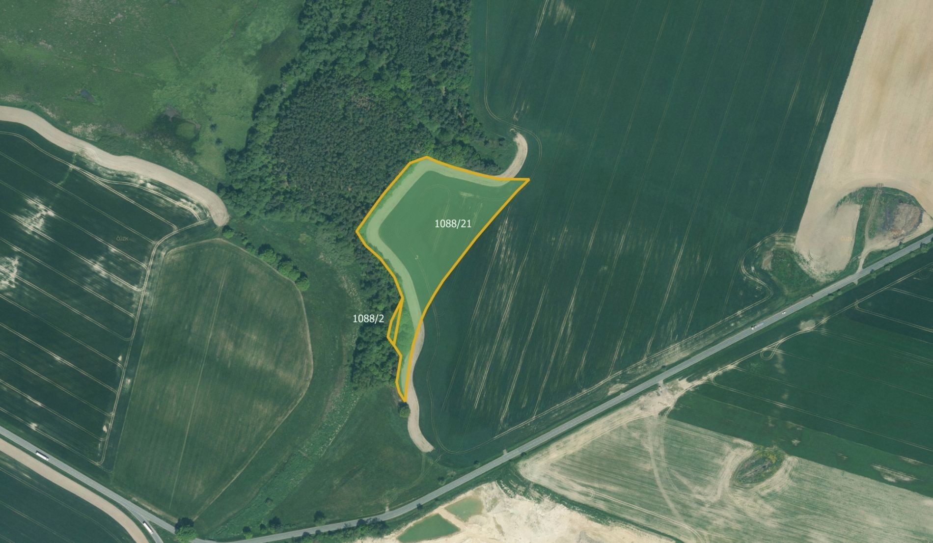 Zemědělské pozemky, Skviřín, Bor