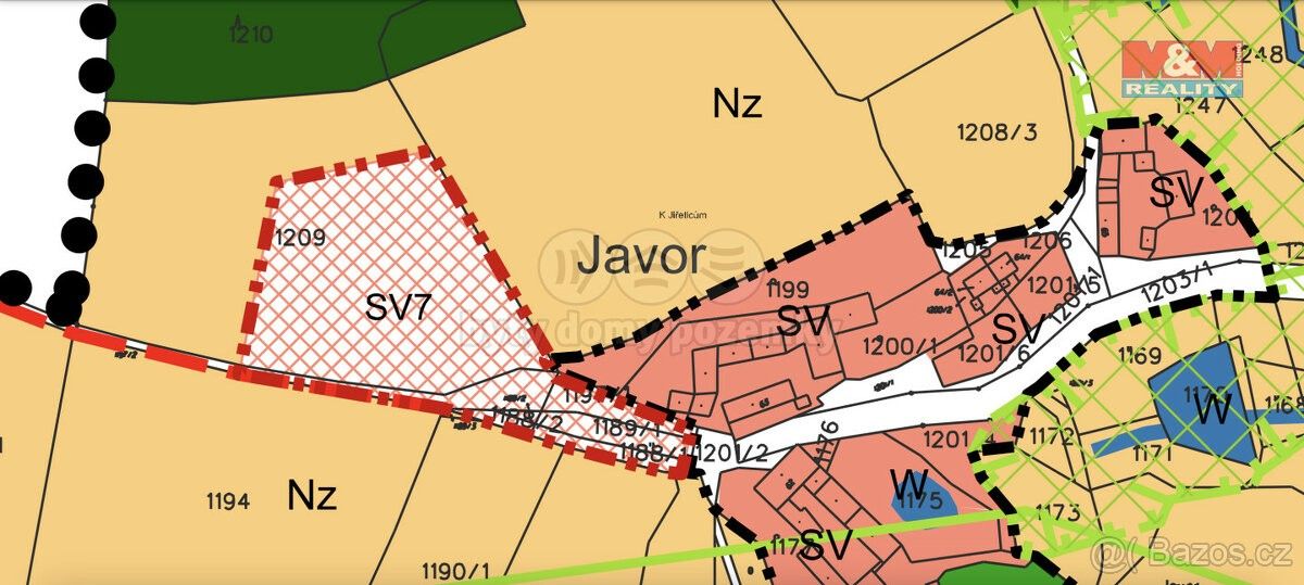 Prodej pozemek pro bydlení - Mladá Vožice, 391 43, 5 827 m²