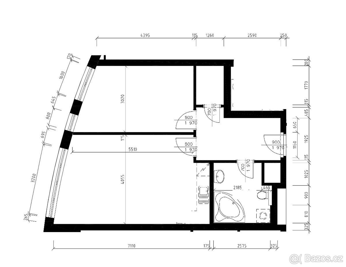 2+kk, Praha, 155 00, 60 m²