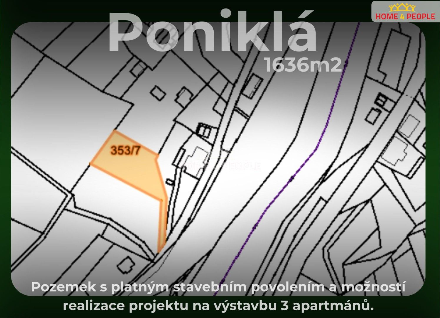 Pozemky pro bydlení, Poniklá, 1 636 m²