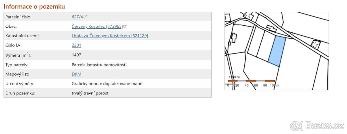 Prodej pozemek - Červený Kostelec, 549 41, 1 500 m²