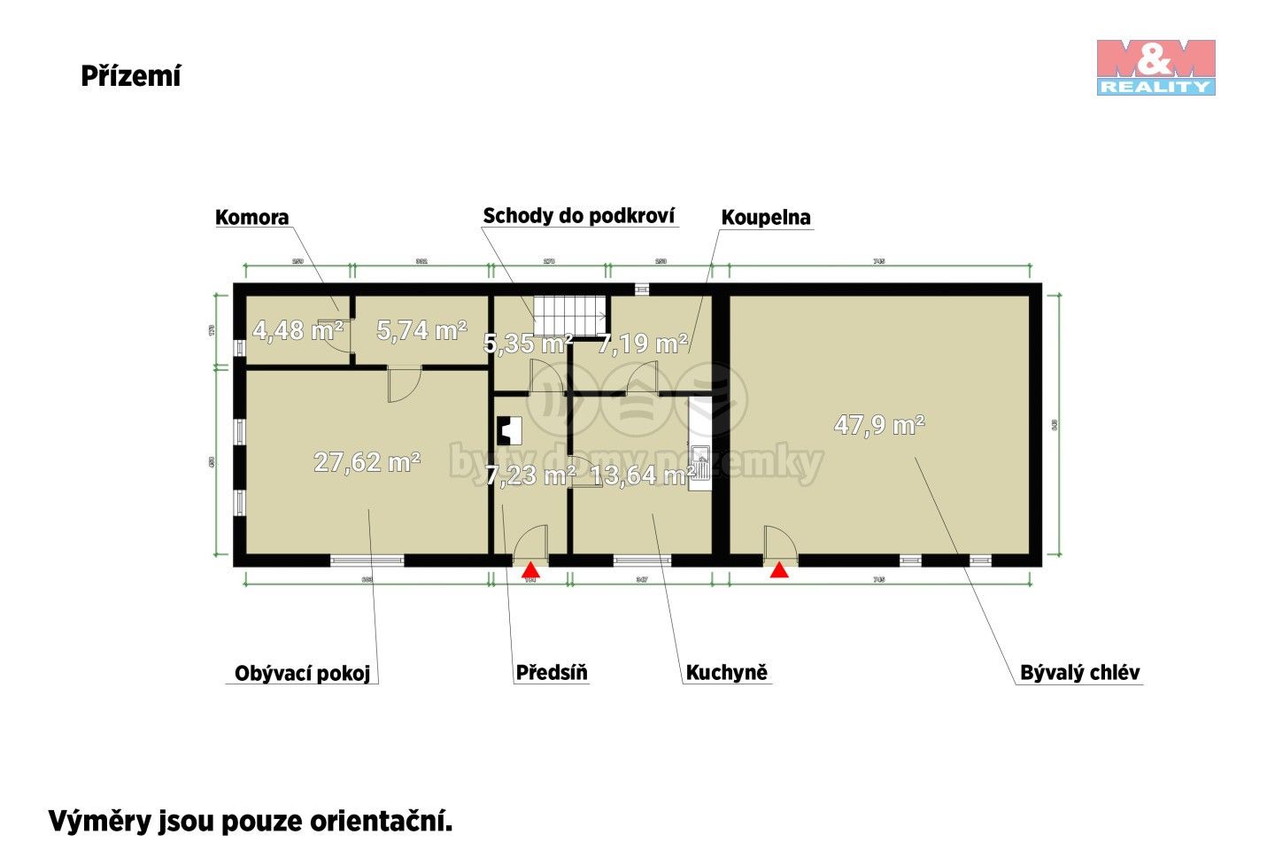 Prodej rodinný dům - Lažany, Štědrá, 72 m²