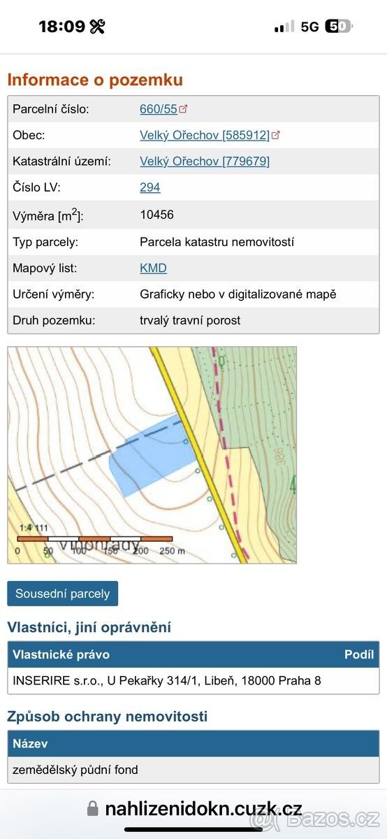 Ostatní, Velký Ořechov, 763 07, 10 456 m²