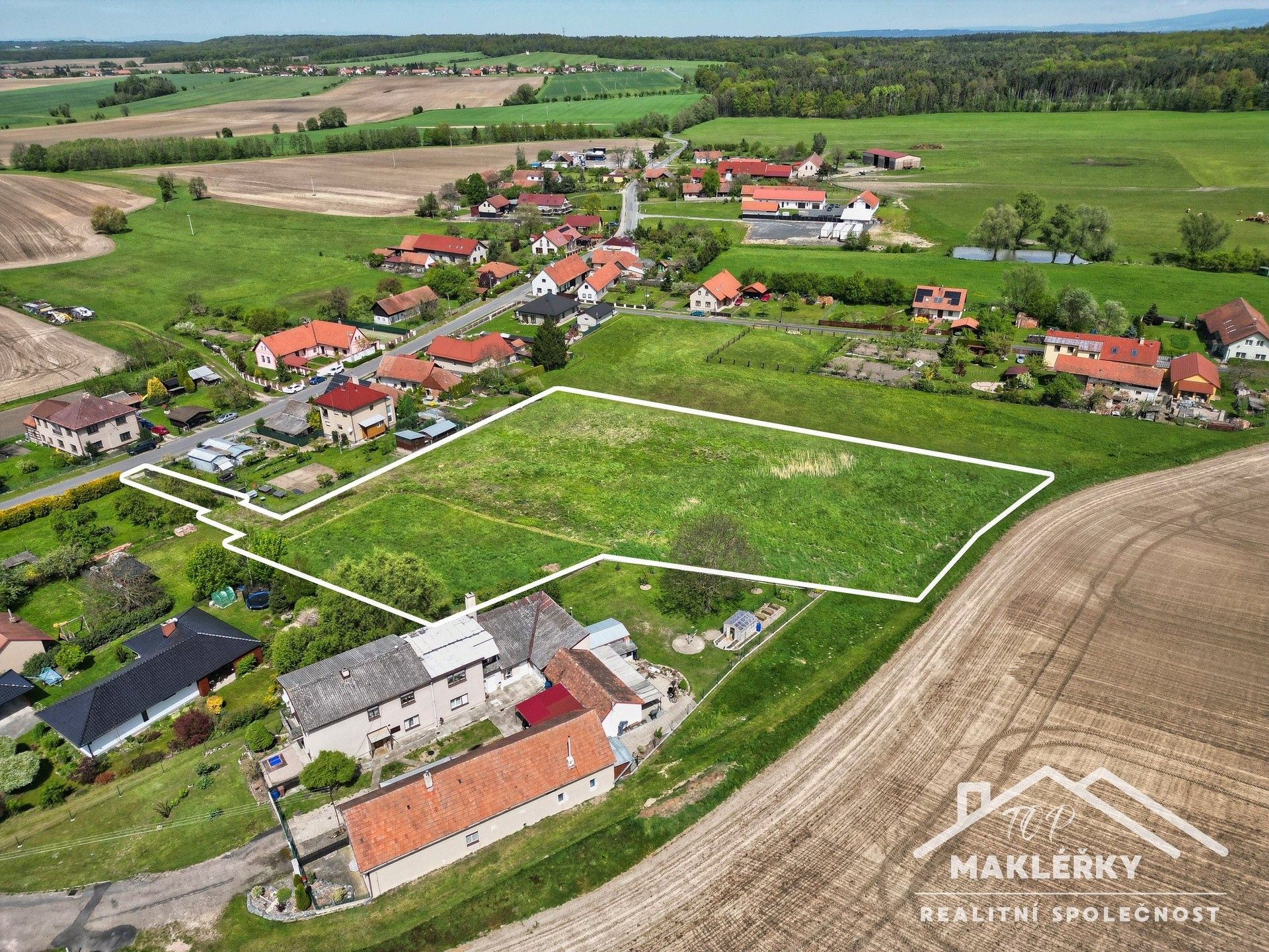 Prodej pozemek pro bydlení - Vysoká u Holic, Ostřetín, 7 210 m²