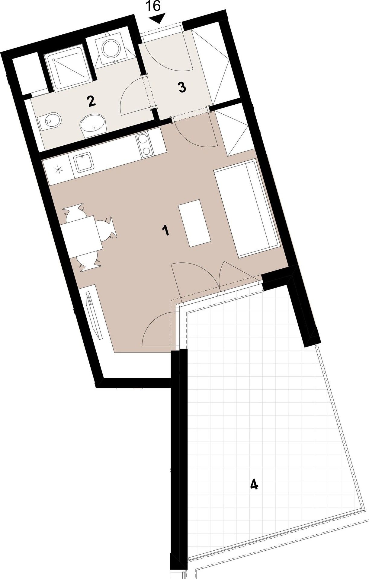 Prodej byt 1+kk - Milínská, Praha, 30 m²