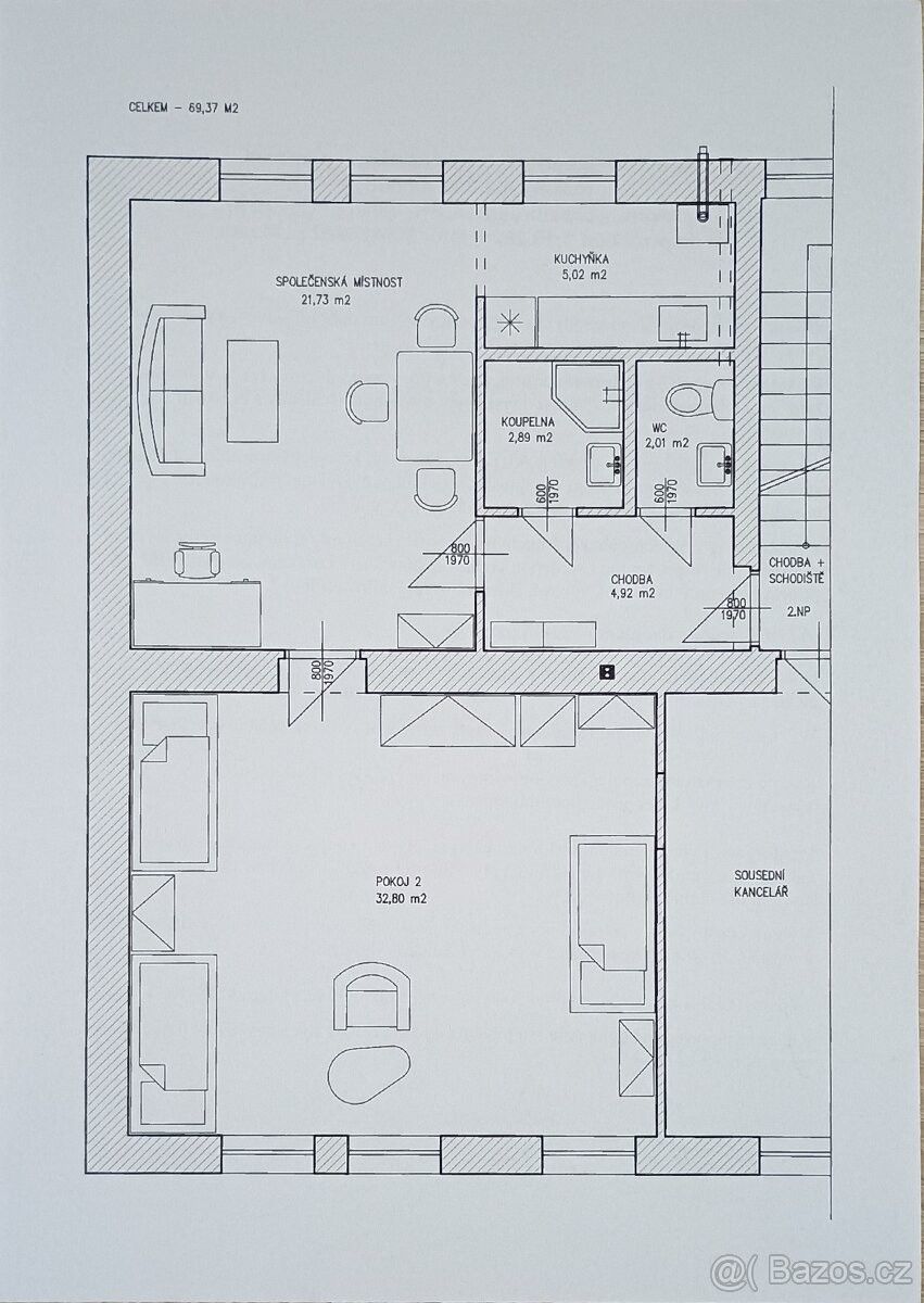 1+1, Ostrava, 703 00, 70 m²