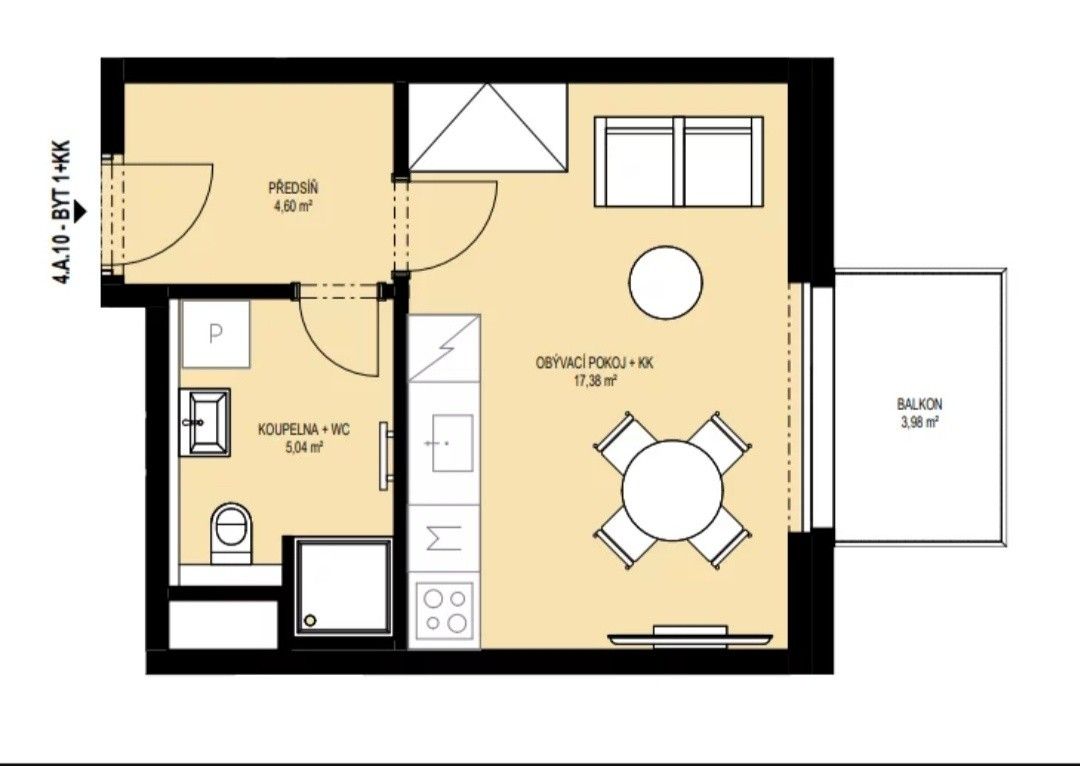 1+kk, Ostrava, 703 00, 33 m²