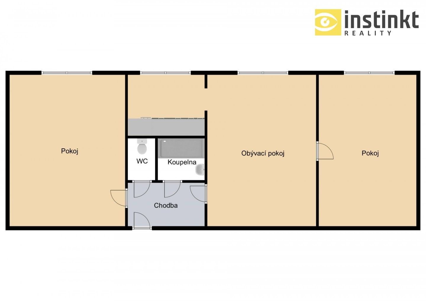 Pronájem byt 3+kk - U Hřiště, Radomyšl, 69 m²