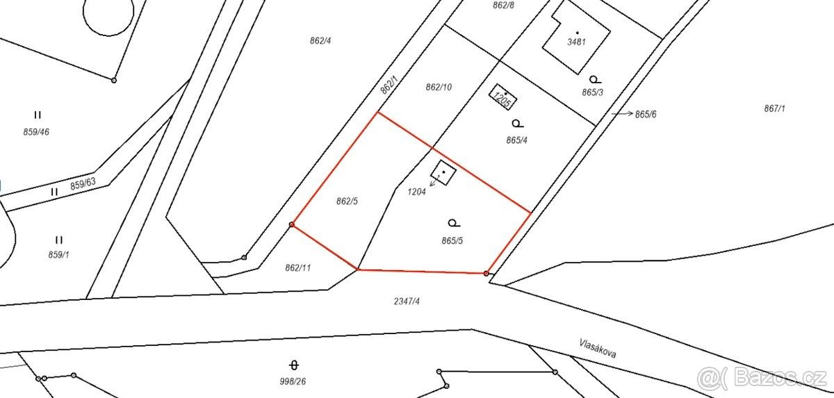 Prodej pozemek pro bydlení - Vlašim, 258 01, 1 080 m²