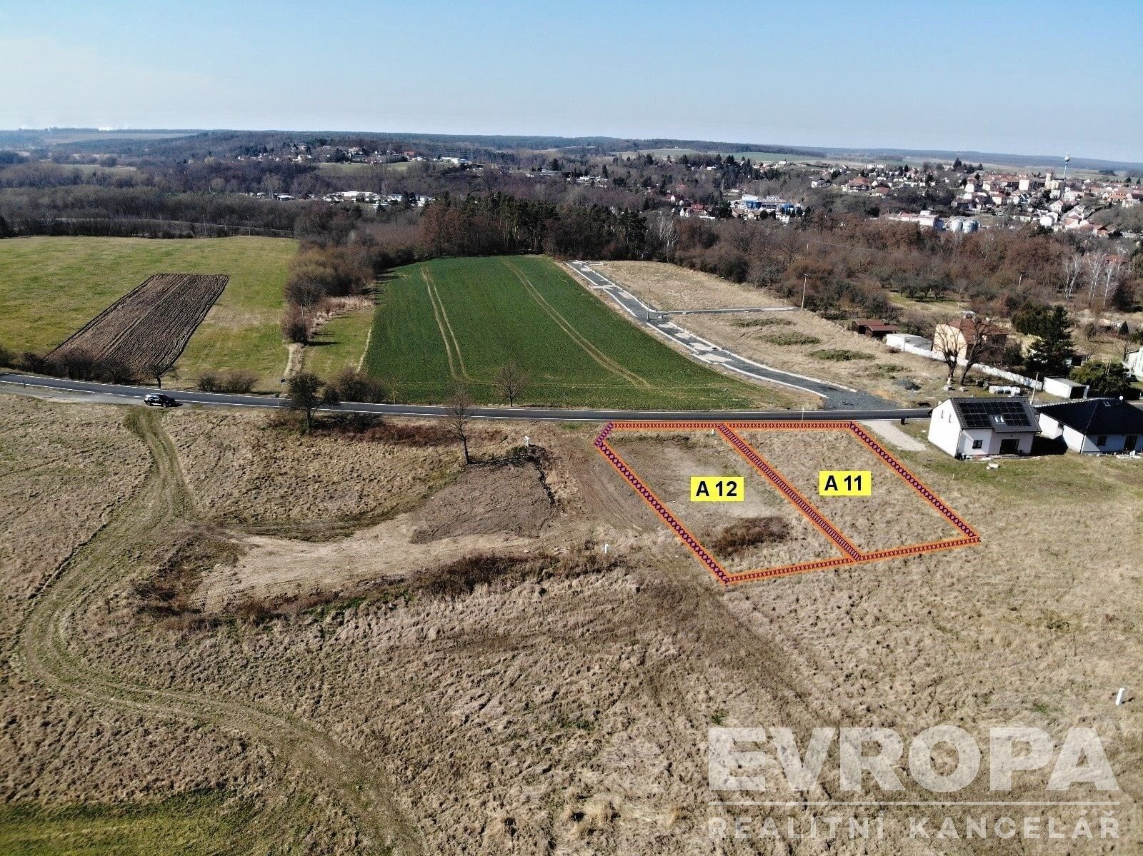 Pozemky pro bydlení, Vinařice, Týnec nad Labem