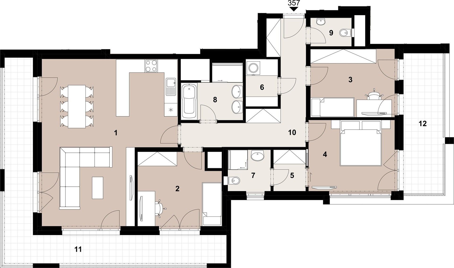 Prodej byt 4+kk - Poděbradská, Praha, 109 m²