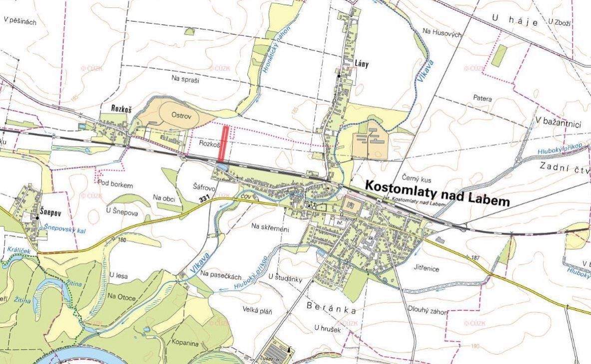 Prodej zemědělský pozemek - Kostomlaty nad Labem, 289 21, 7 020 m²