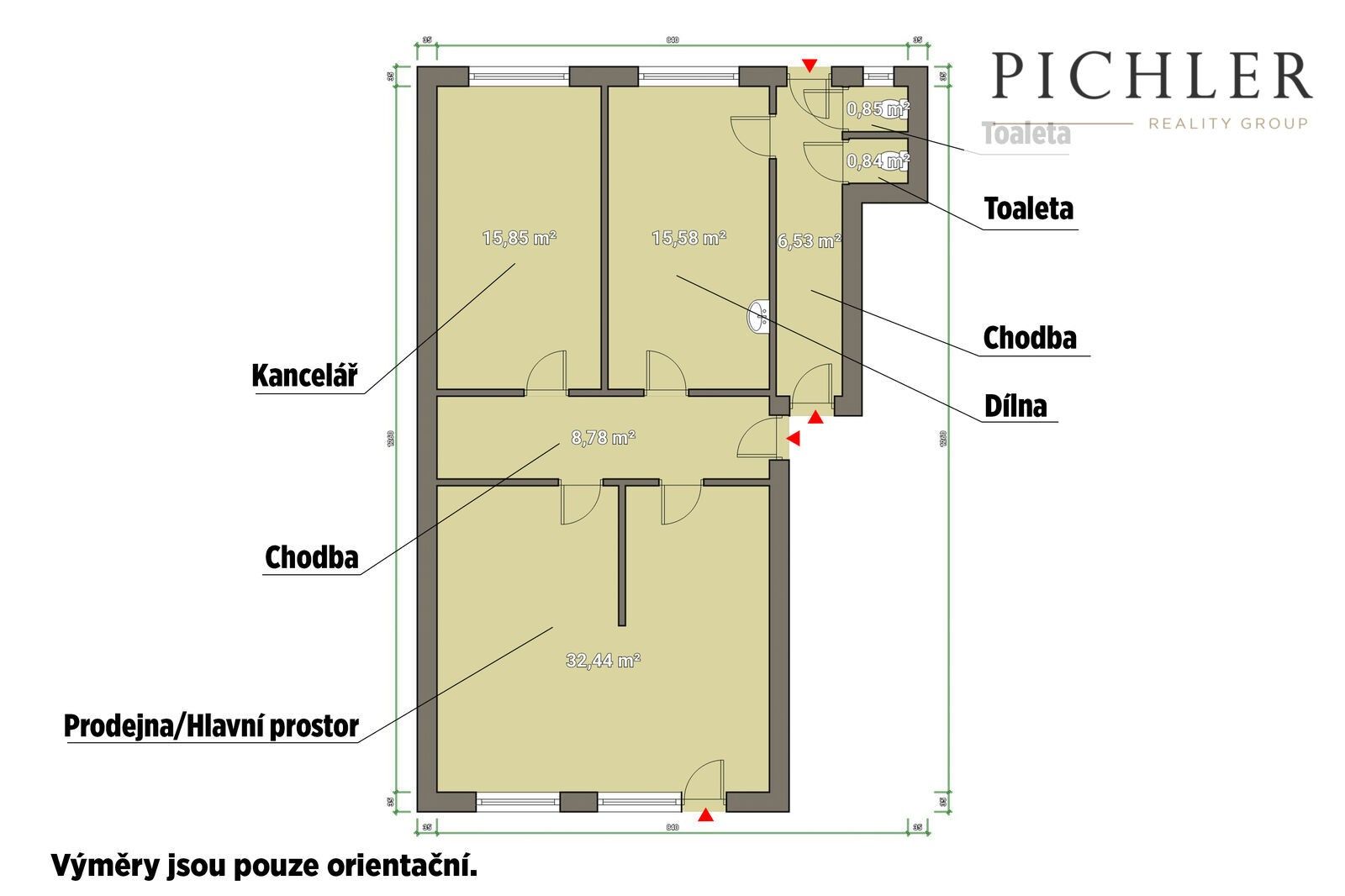 Prodej obchodní prostory - Radyňská, Plzeň, 81 m²