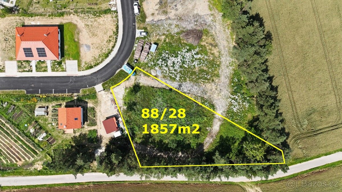 Pozemky pro bydlení, Týn nad Vltavou, 375 01, 1 857 m²