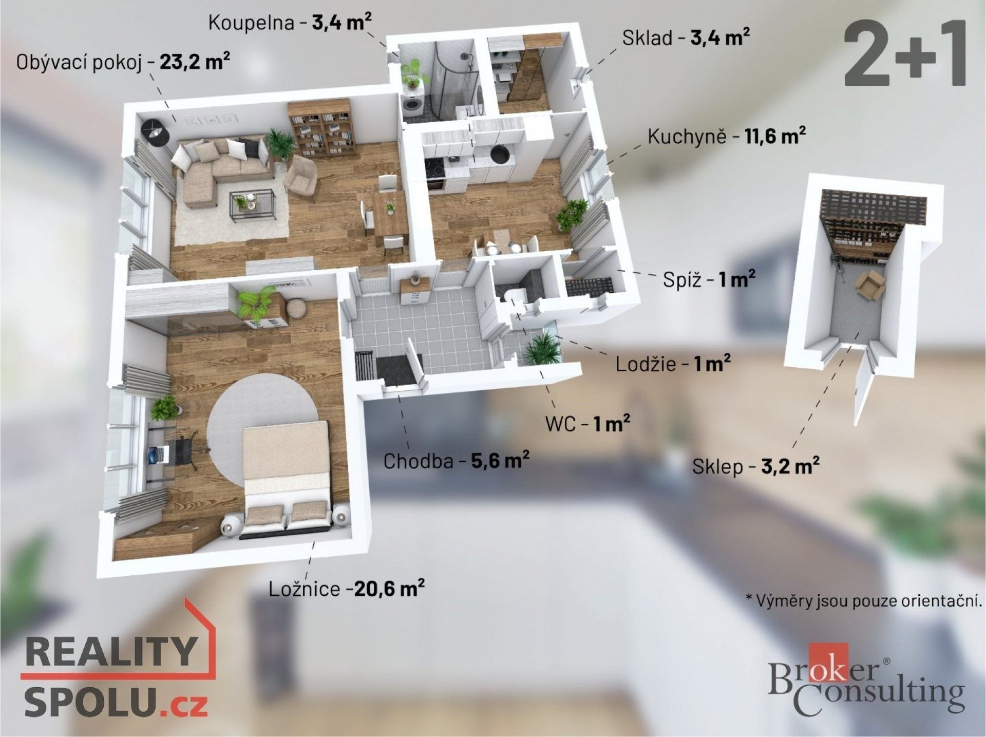 Prodej byt 2+1 - Bezděkov, Velké Meziříčí, 75 m²