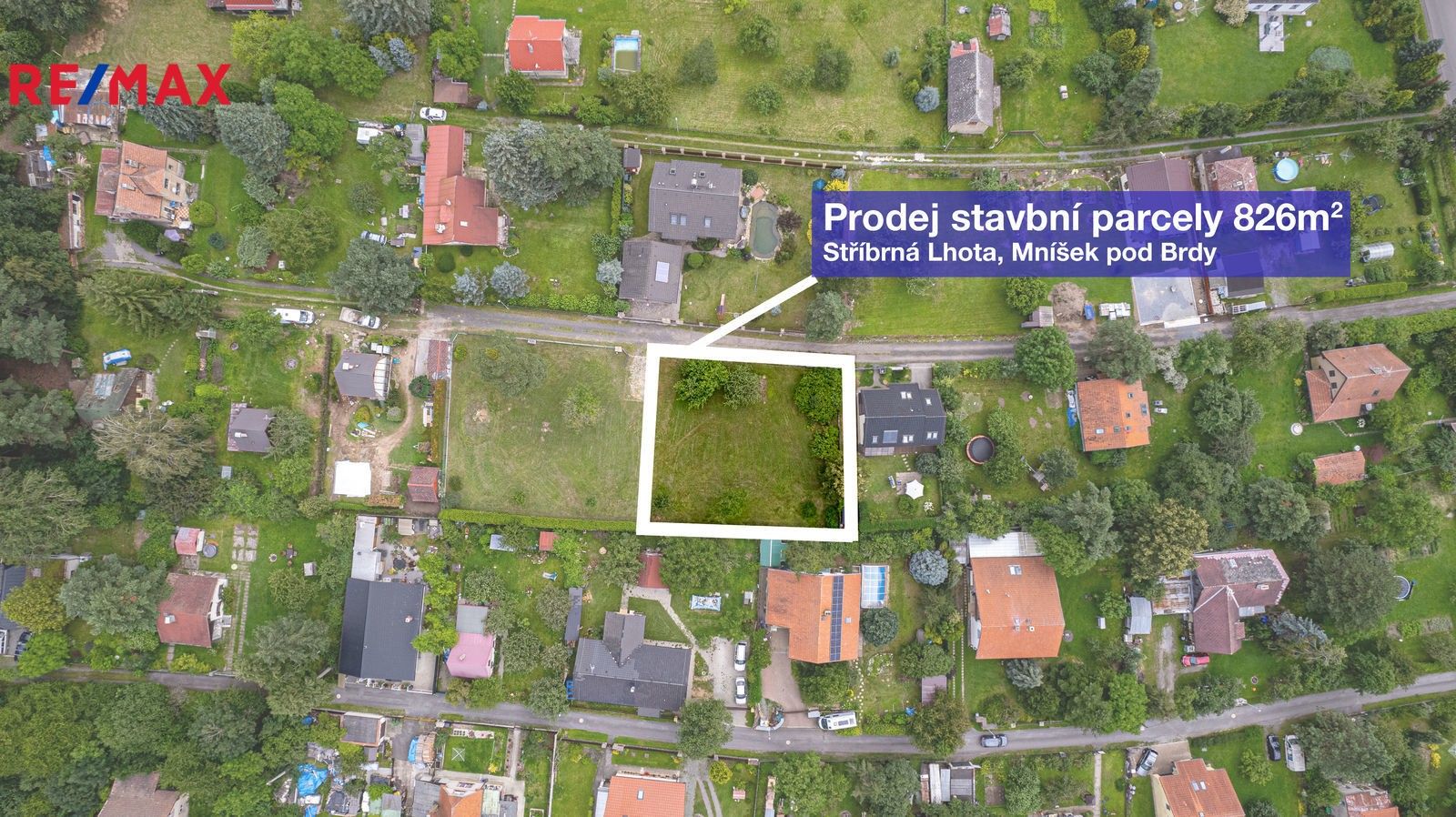 Prodej pozemek pro bydlení - Mníšek pod Brdy, 826 m²