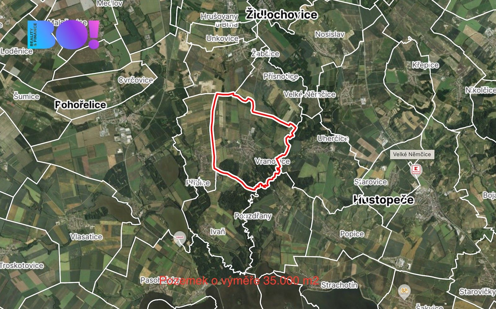 Prodej zemědělský pozemek - Vranovice, 35 m²