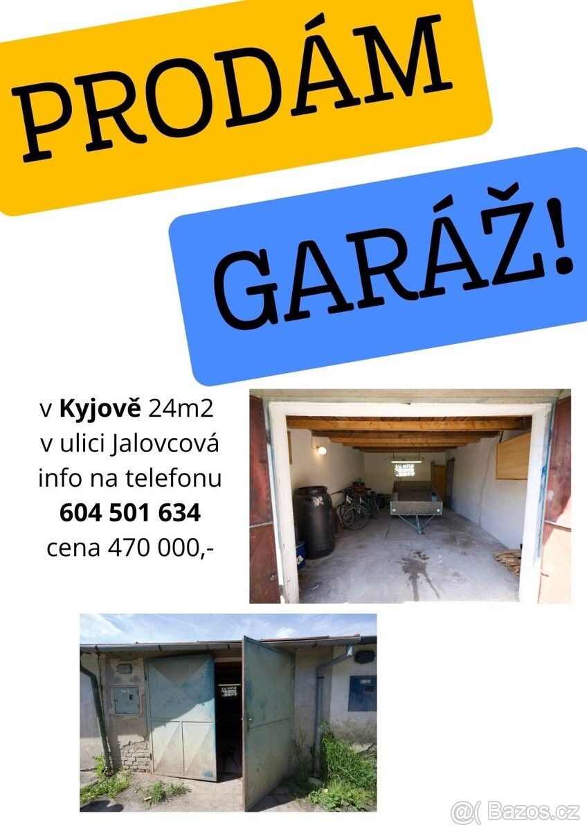 Garáže, Kyjov, 697 01, 24 m²