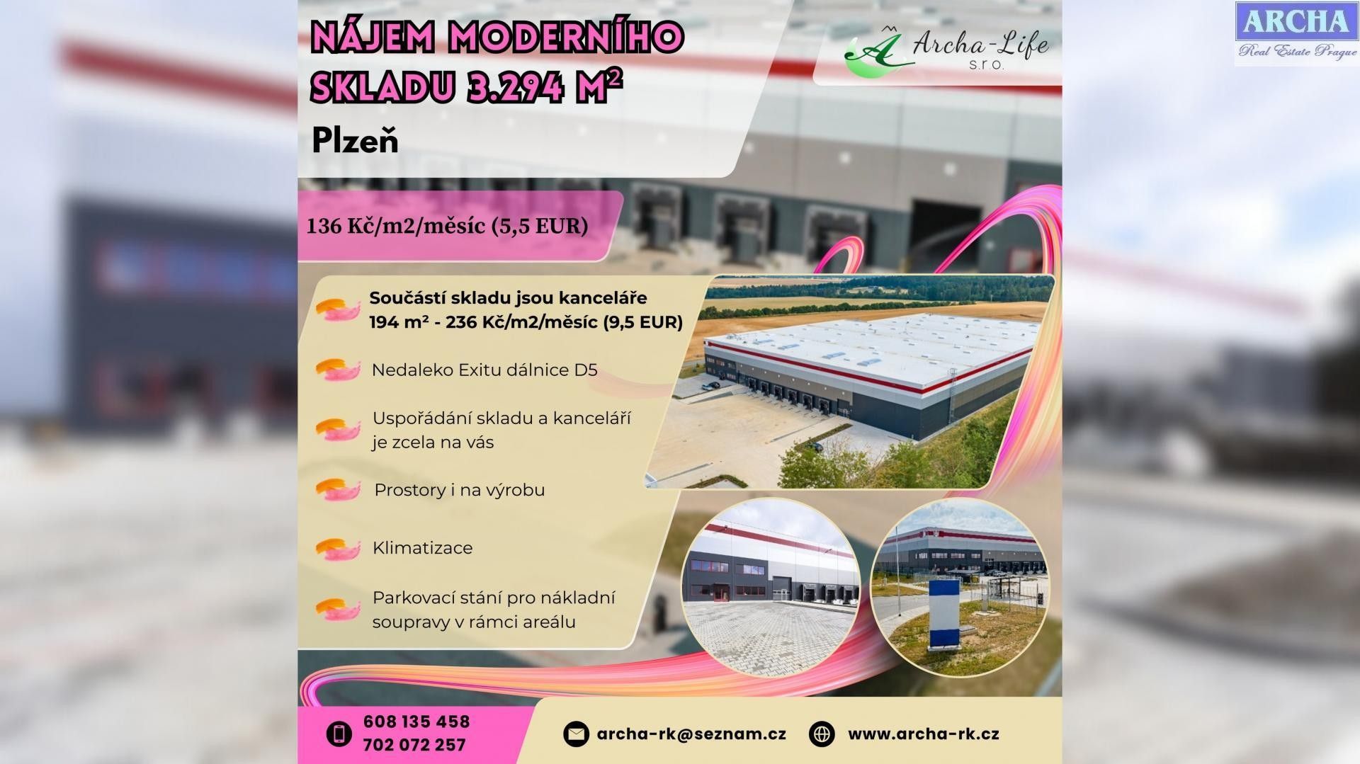 Sklady, Radobyčická, Plzeň, 3 488 m²