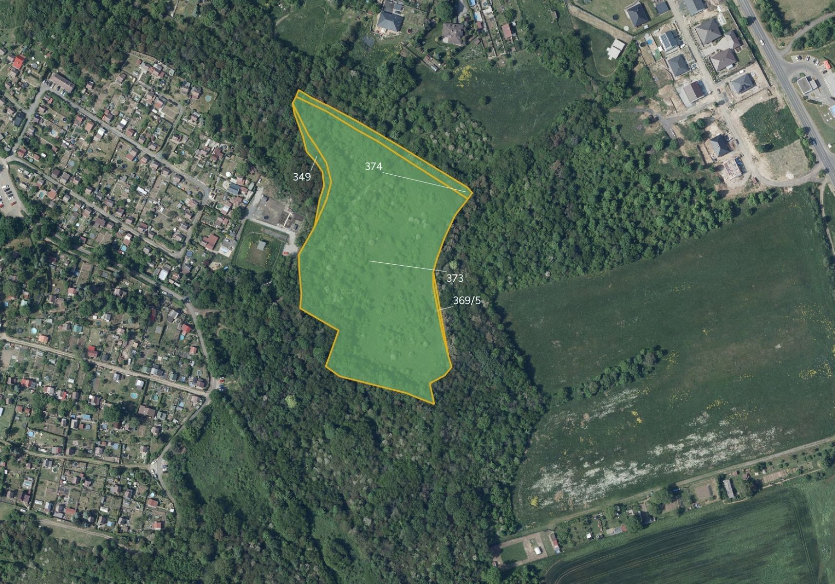 Zemědělské pozemky, Bílina, 21 579 m²