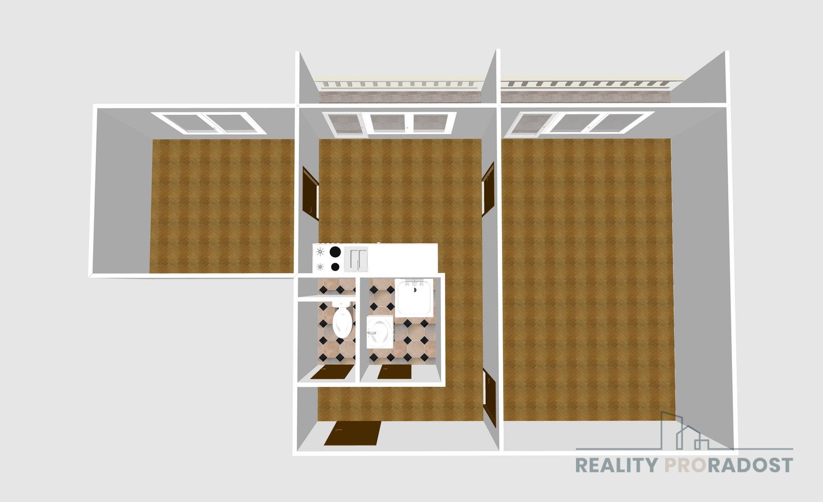 Prodej byt 2+1 - Trávník, Přerov, 57 m²