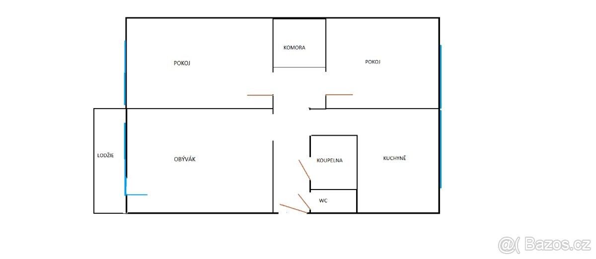 Prodej byt 3+1 - Ostrava, 721 00, 78 m²